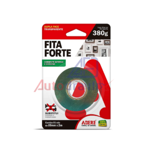 Fita Dupla Face 09mm X 2m Adere M. Acrílica Transp. (fita Forte)