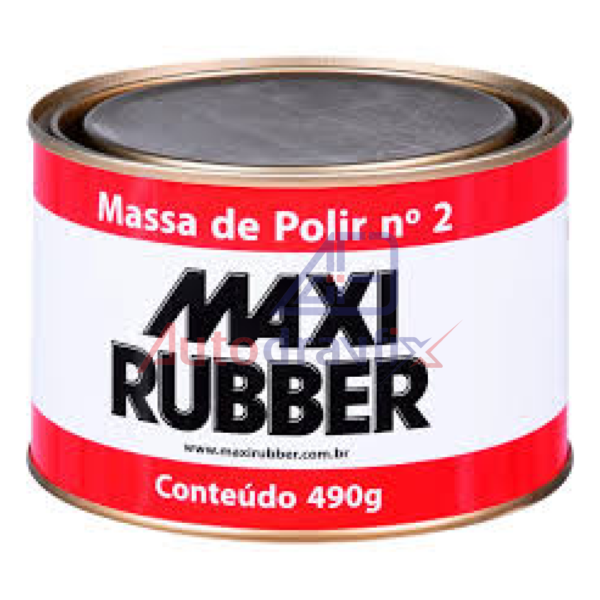 Massa de polir nº2 base solvente 490g MaxiRubber