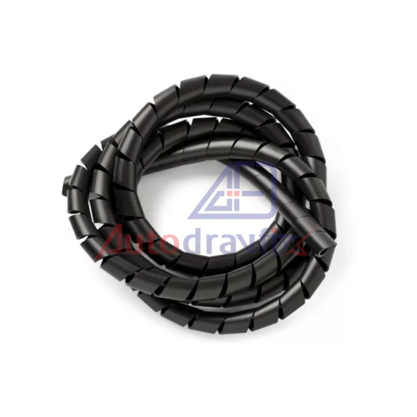 Organizador De Cabos 6,4mm Preto 1/4 Polegada