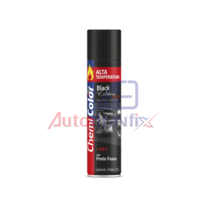 Tinta Spray Alta Temperatura Preto Fosco Chemicolor 350 ml