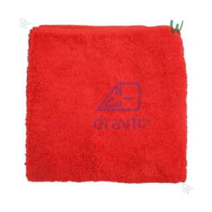 Toalha Micro Fibra 40x40 Sem Costura Vermelho 500gsm J.s
